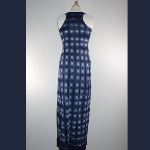 Velvet Blue Tie Dye Dress - size M - Picture 9 of 13